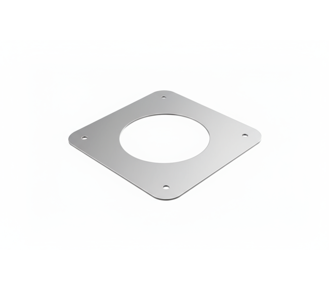 Segunda imagem do produto Arremate de Forro 110mm para Calefator e Fogão a Lenha - Inox