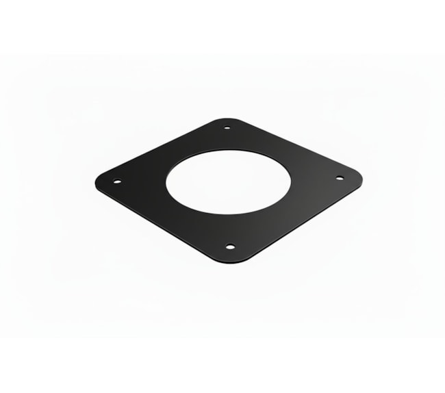 Segunda imagem do produto Arremate de Forro 180mm para Lareira Aberta - Preto Textura