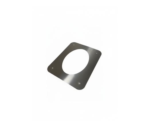 Segunda imagem do produto Arremate Oblongo 110mm para Calefator e Fogão a Lenha - Inox