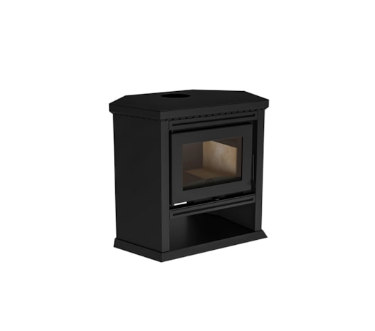 Segunda imagem do produto Calefator 111² de Canto Dupla Combustão Munique 830GF - Grafite