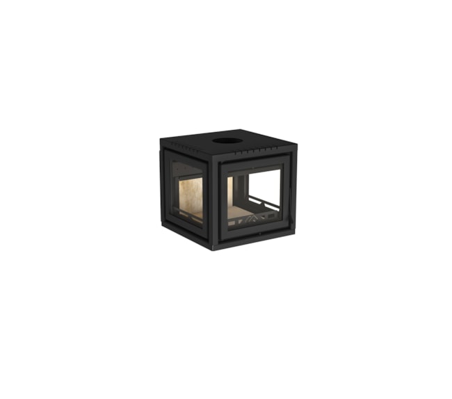 Segunda imagem do produto Calefator 129m² Dupla Combustão Tripla Face Louvre 520TF - Grafite