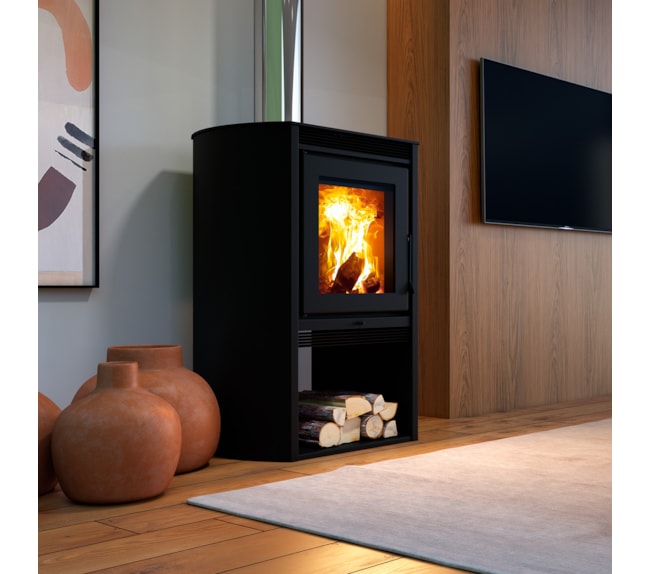 Calefator 148m² Dupla Combustão Montevideo 1080GF - Grafite