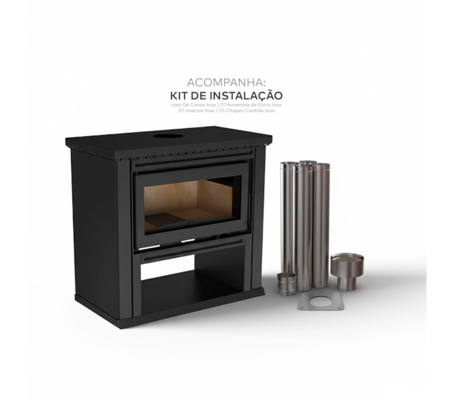 Segunda imagem do produto Calefator 148m² Dupla Combustão - Munique 1020