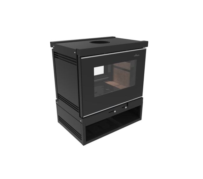 Segunda imagem do produto Calefator 210m² Dupla Combustão Roma Dupla Face - Tromen