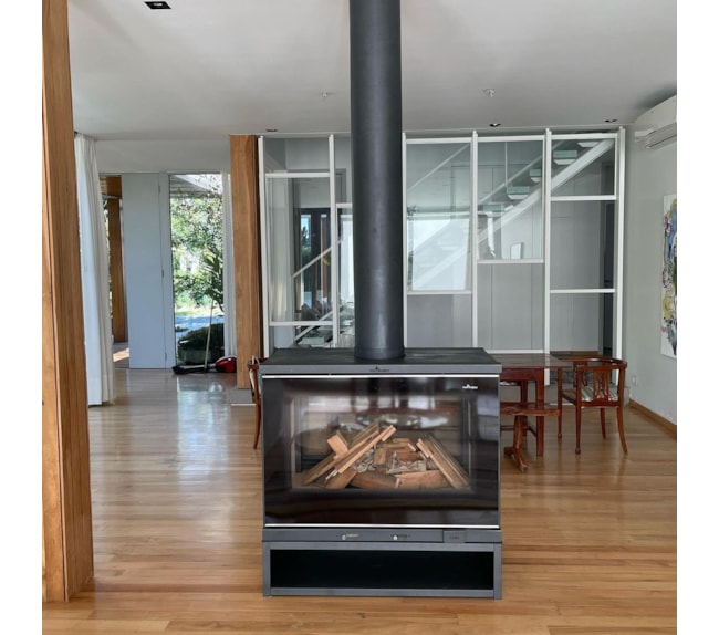 Calefator 240m² Dupla Combustão Paris Dupla Face - Tromen