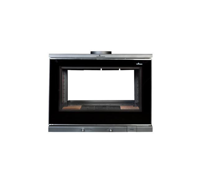 Segunda imagem do produto Calefator 240m² Dupla Combustão Paris Dupla Face - Tromen