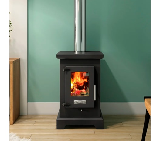 Calefator 55m² Dupla Combustão Dublin D400GF - Grafite