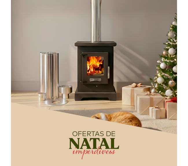 Calefator 55m² Dupla Combustão Dublin D400GF - Grafite