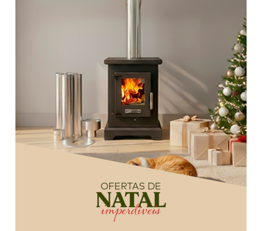 Calefator 55m² Dupla Combustão Dublin D400GF - Grafite