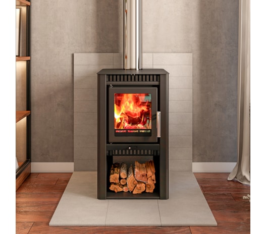 Calefator 64m² Dupla Combustão Zurique Z175GF - Grafite