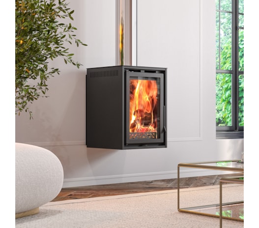 Calefator 92m² Combustão Completa Mendoza 375GF Grafite -  com Base