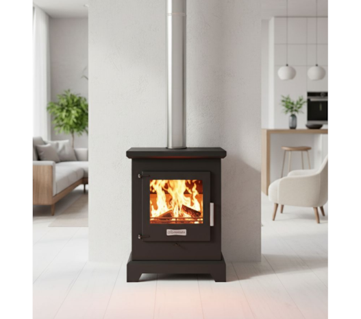 Calefator 92m² Dupla Combustão Dublin D600GF - Grafite