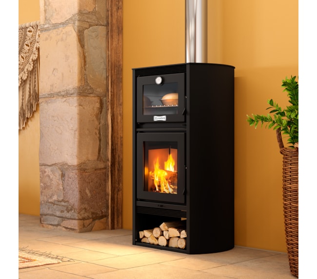 Calefator com Forno 148m² Dupla Combustão Lyon 1590GF - Grafite