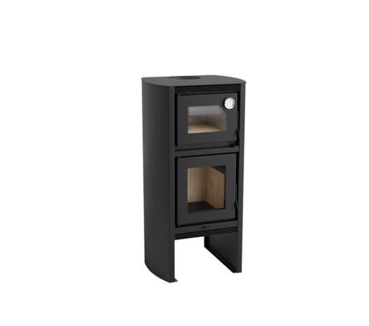 Segunda imagem do produto Calefator com Forno 77m² Dupla Combustão Lyon 1290GF -  Grafite