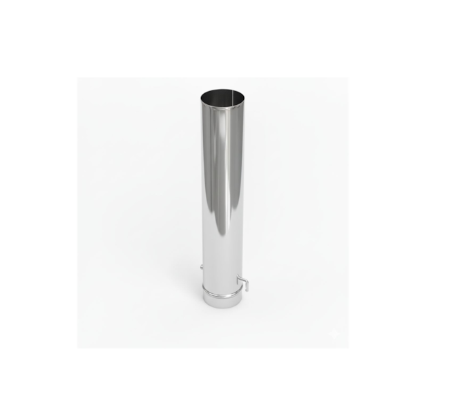 Cano 110mm para Forno de Pizza - 60cm Com Flap Inox 304