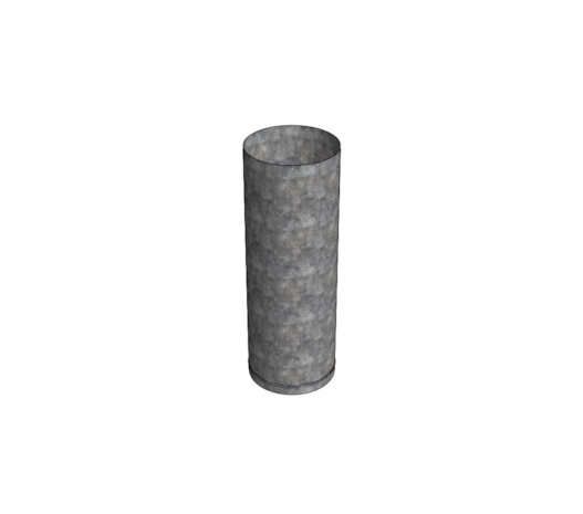 Cano Galvanizado 350mm - 1 Metro