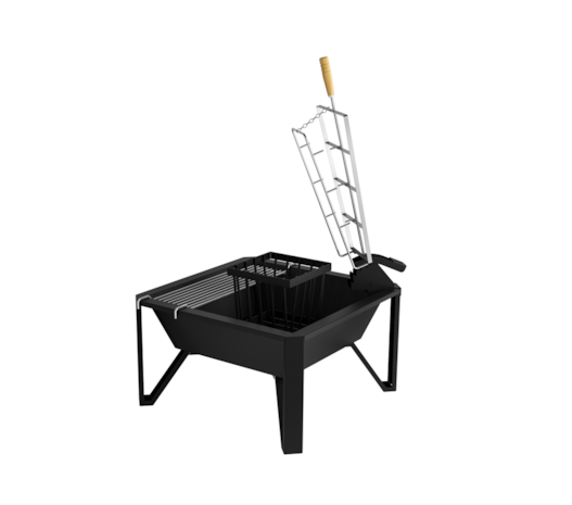 Segunda imagem do produto Churrasqueira Braseiro Modelo Fogo de Chão FG800 - Grande