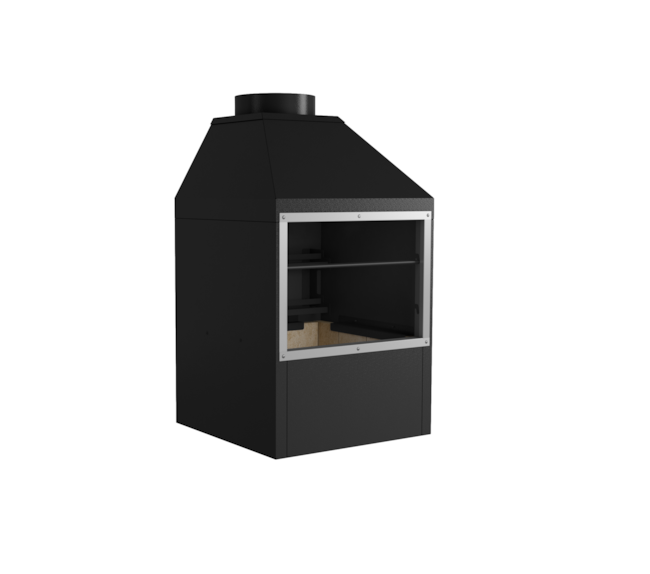 Segunda imagem do produto Churrasqueira Metálica Suspensa 650C - Preto Textura