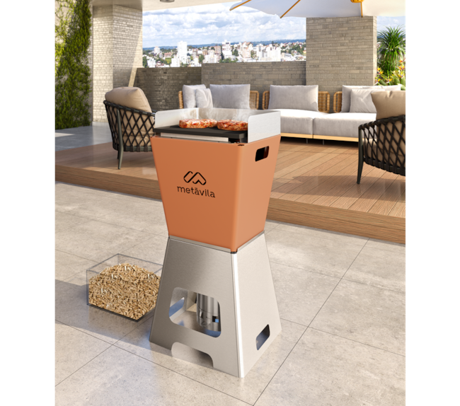 Churrasqueira Portatil a Pellet Sierra 425CH - Caramelo/Inox