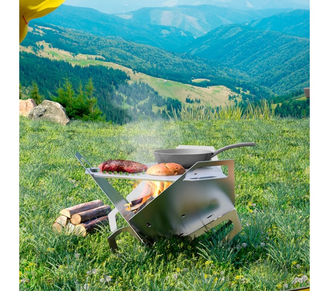 Churrasqueira Portátil Camp Grill 600CH - Inox