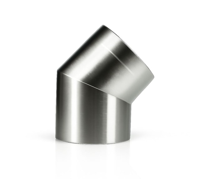 Curva 200mm para Calefator e Inserto - 45º Inox