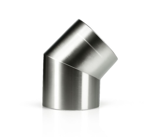 Curva 200mm para Calefator e Inserto - 45º Inox