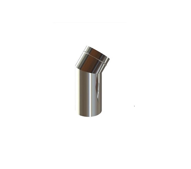 Curva Inox 110mm para Forno de Pizza - 45º Inox 304