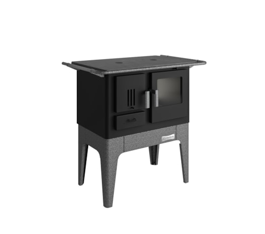 Segunda imagem do produto Fogão a Lenha Capadócia V740F - Tampo Ferro Fundido Saída Direita ou Esquerda