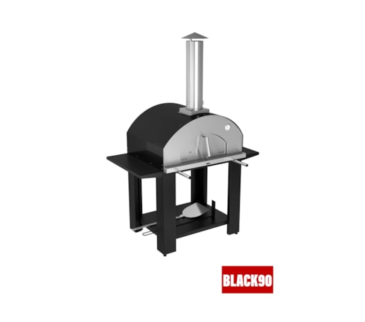 Segunda imagem do produto Forno De Pizza a Lenha Garden Napoli 810EX - Grande Preto