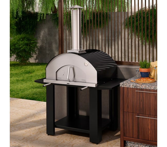 Forno De Pizza a Lenha Garden Napoli 810EX - Grande Preto