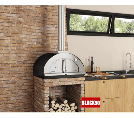 Forno De Pizza a Lenha Gourmet Firenze 610IN - Médio Preto