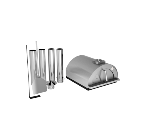 Segunda imagem do produto Forno De Pizza a Lenha Gourmet Firenze 615IN - Médio Inox