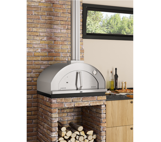 Forno De Pizza a Lenha Gourmet Firenze 615IN - Médio Inox