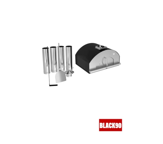 Segunda imagem do produto Forno De Pizza a Lenha Gourmet Napoli 810IN - Grande Preto