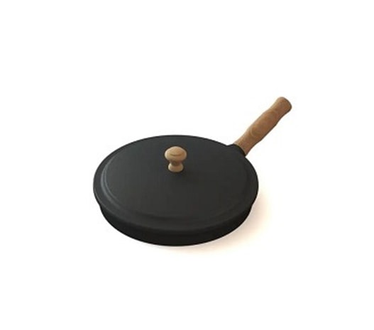 Frigideira de Ferro Fundido Com Tampa - Nº 22