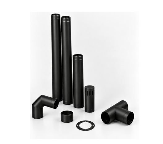Kit de Instalação para Lareira a Pellet Metávila – Preto 3