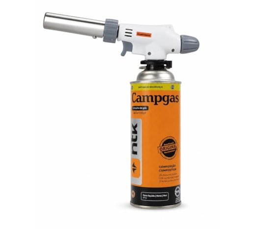 Kit Refil Nautika Campgas 227g + Maçarico Guepardo