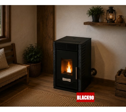 Lareira a Pellet Eletrônica Verona 550PLT - 4 Kw
