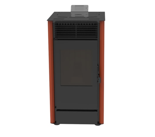 Segunda imagem do produto Lareira a Pellet - Vermelha 10 Kw
