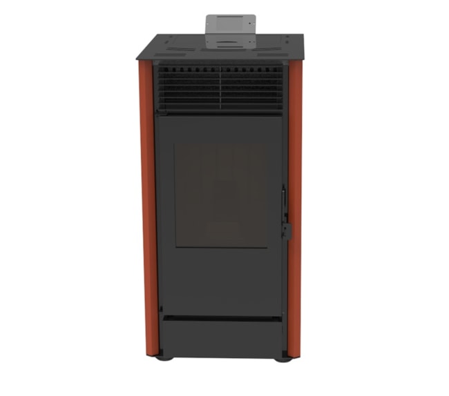 Segunda imagem do produto Lareira a Pellet - Vermelha 10 Kw