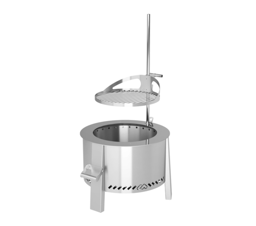 Segunda imagem do produto Lareira Garden Com Grill Oscar 550INX - Inox